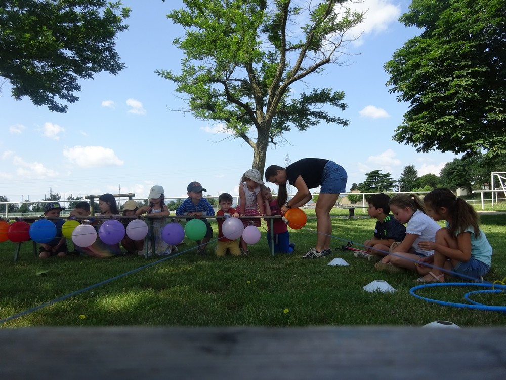 Activité ballons accueil de loisirs