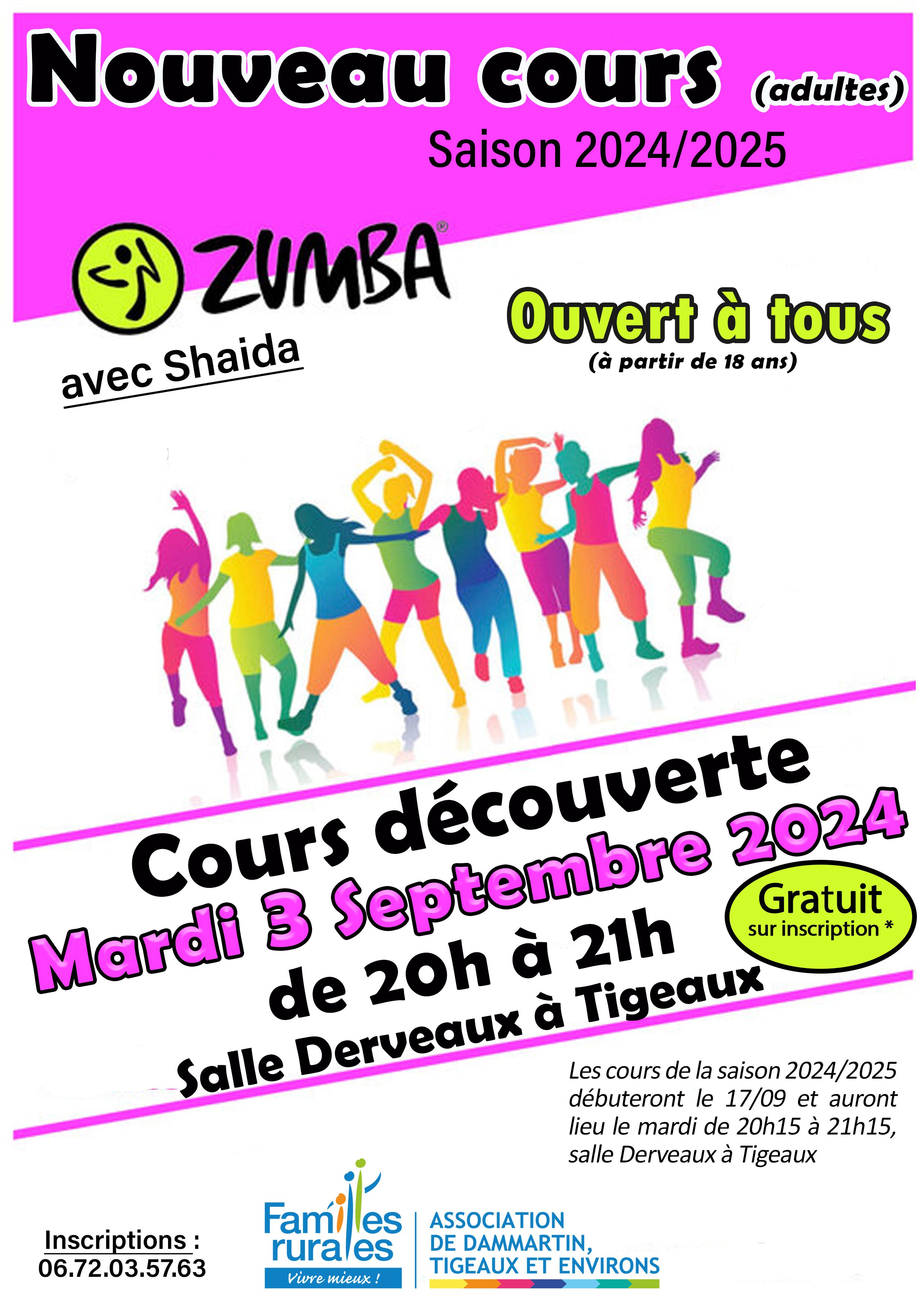 Cours découverte de Zumba