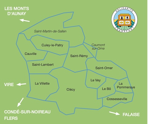 Carte de Clécy et sa région