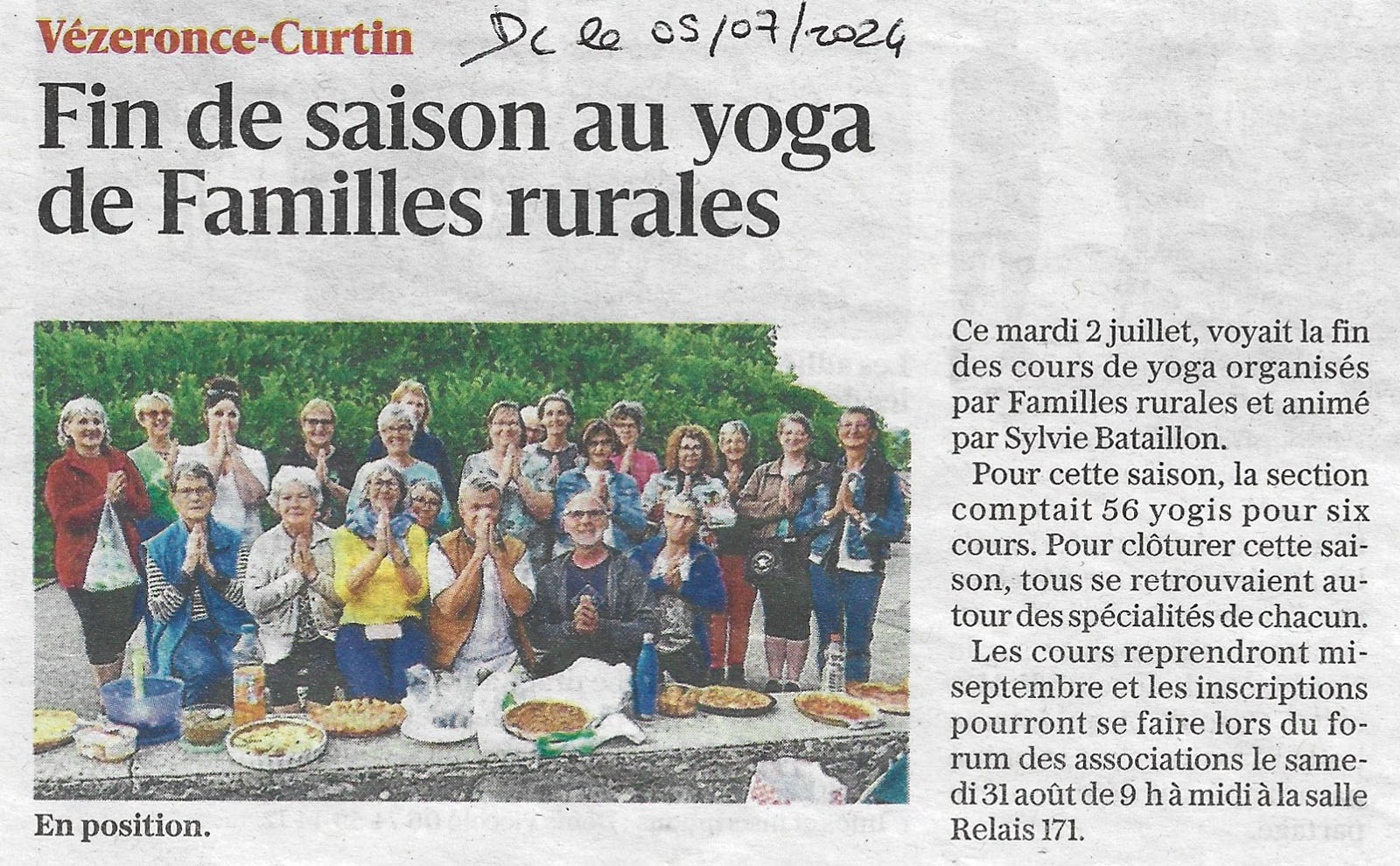 2024 07 05 Fin de saison au Yoga