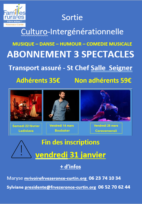 Affiche spectacles ST-CHEF